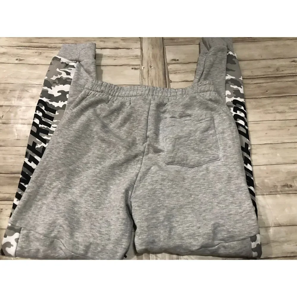 Koton Sweatpants Mens Small Camouflage Gray Joggers Stretch Track Pants N94